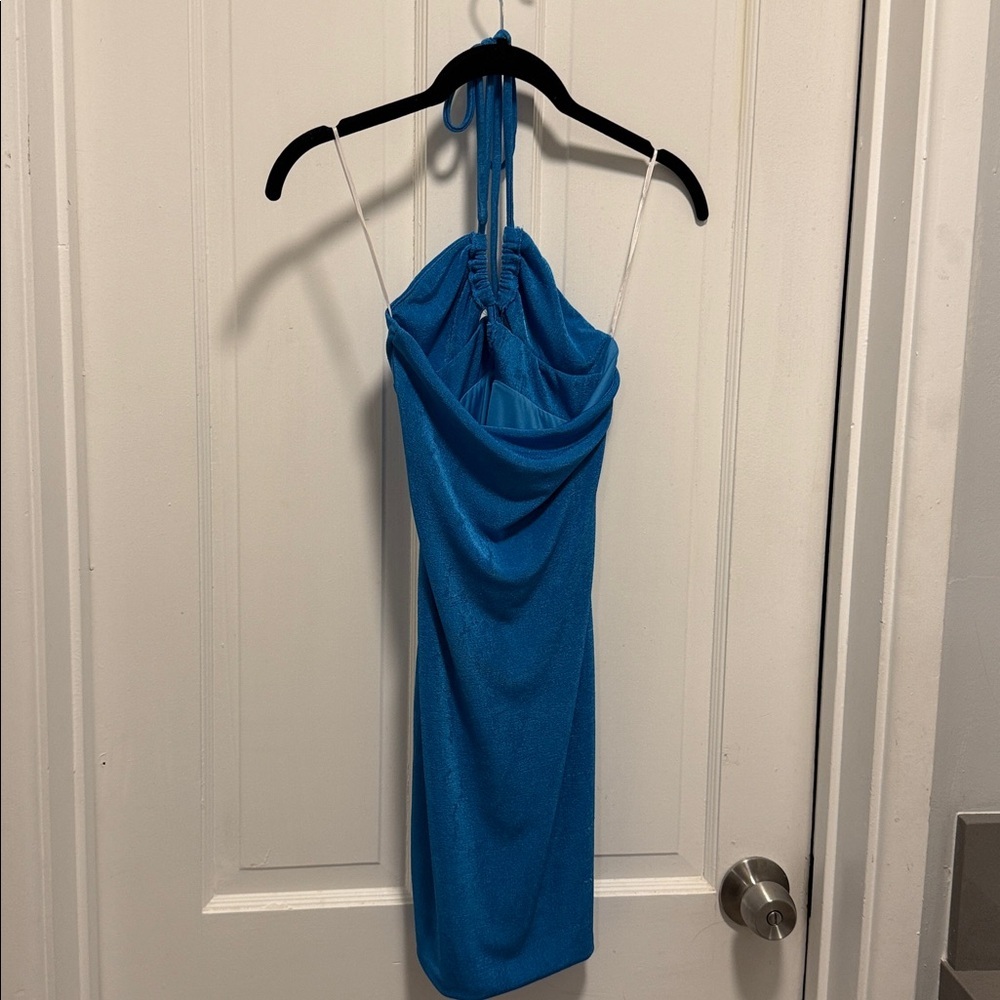 Princess Polly Strapless Blue Dress - Picture 2 of 3